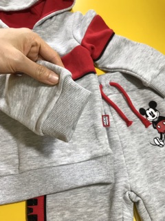 Bộ nỉ bé trai xám primark