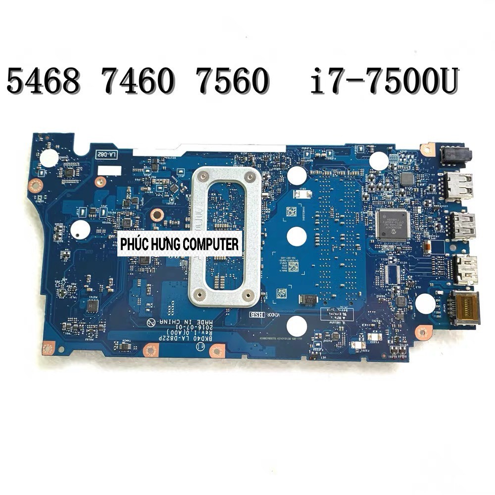 Mainboard - Bo Mạch Chủ Laptop Dell Vostro 5468 5568 7460 7560 Chip Core i7