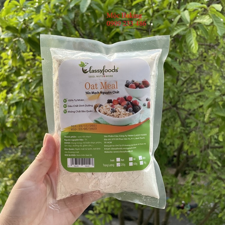 Bôt yến mạch nguyên chất 250gr