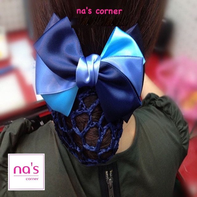 Kẹp lưới bới tóc búi tóc hoạ tiết cao cấp (15)