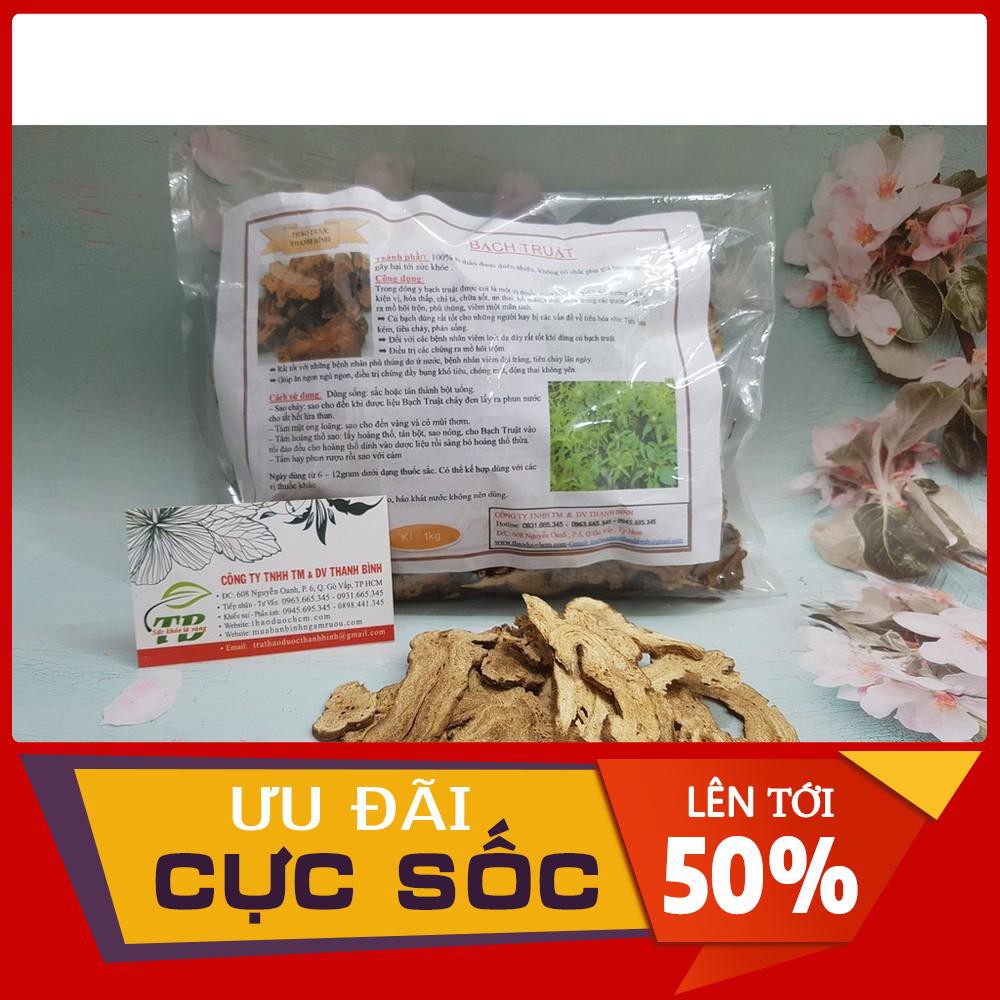 BẠCH TRUẬT 100Gr - Hàng Công Ty Loại 1 - Cây Thuốc Nam Thanh Bình