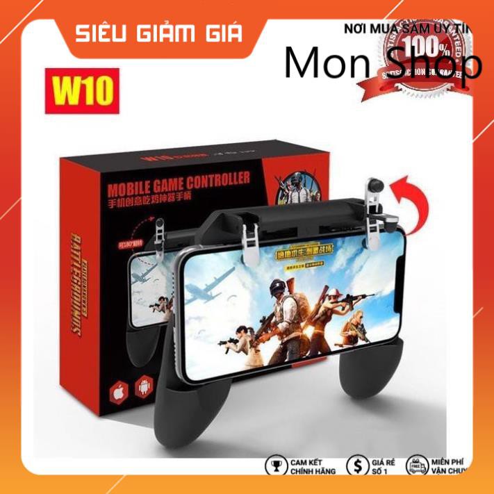 Tay Cầm Game W10 Có Nút Bắn + Joystick Cho Điện Thoại Chơi Pubg, Ros, Free Fire Controller MON SHOP SHOP