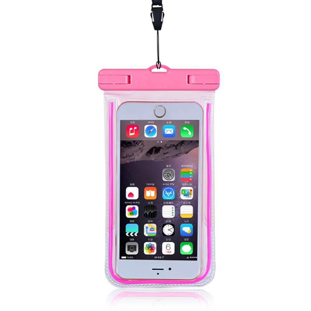 Túi đựng điện thoại chống thấm nước tiện dụng khi đi bơi cho Android và iPhone6S Plus