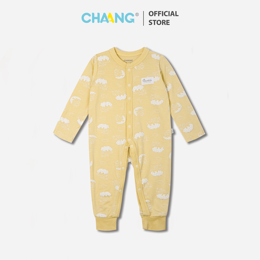 Bộ body dài cúc giữa bé gái Pony vàng CHAANG