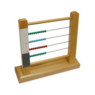 Khung hạt cườm chứa các chuỗi hạt màu loại nhỏ MONTESSORI