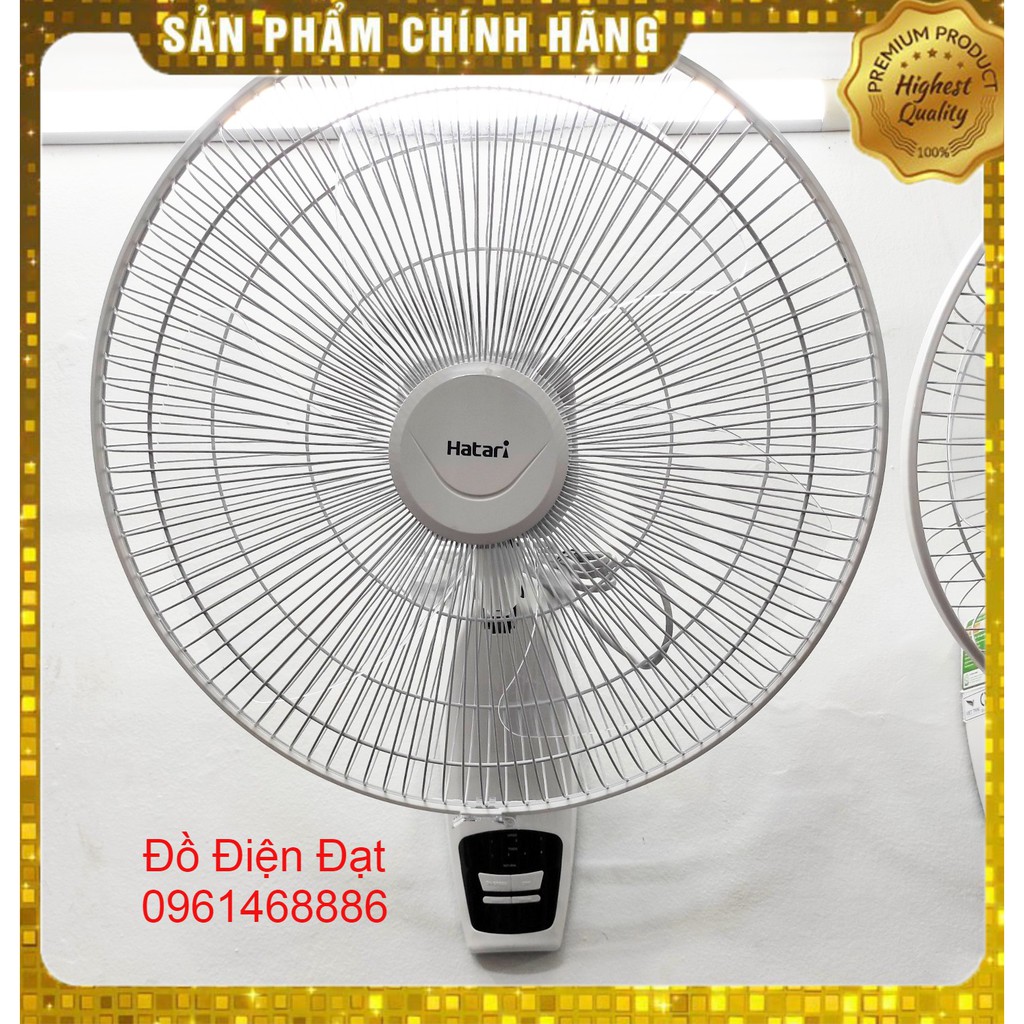 Quạt treo tường Thái Lan, Quạt treo nhập khẩu có điều khiển Hatari, Chính hãng, Bảo hành 12 tháng