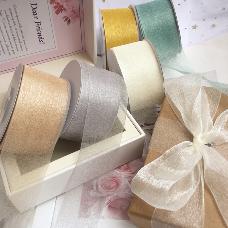 Cuộn Dây Ruy Băng Nhiều Màu Sắc Dùng Gói Quà Sáng Tạo