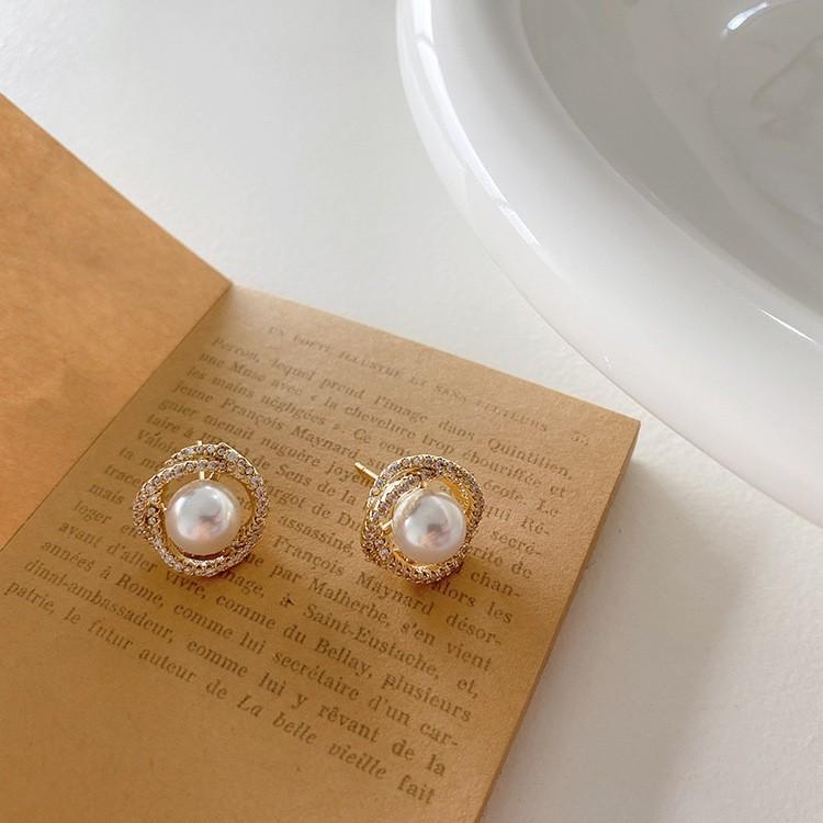 Bông Tai Hình Bông Hoa Điệu Đà Phong Cách Hàn Quốc QiQiShop