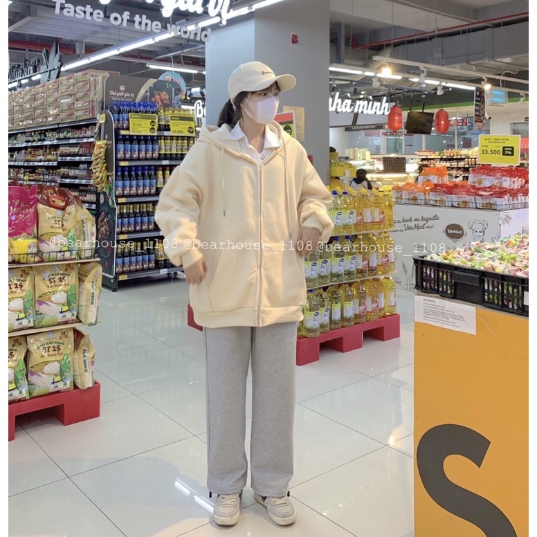 ❌ ÁO KHOÁC NỮ NỈ BÔNG TRƠN BASIC ĐẸP QC ❌ ÁO HOODIE ZIP NỮ TRƠN * QC * | BigBuy360 - bigbuy360.vn