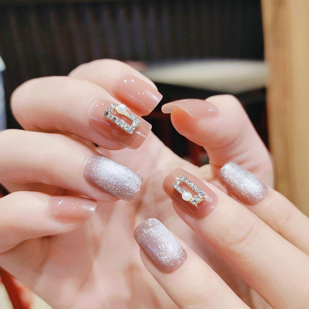 Móng Tay Giả Tháo Rời Được Trang Trí Nơ Thời Trang|Bộ Dụng Cụ Trang Trí Móng Tay Nghệ Thuật