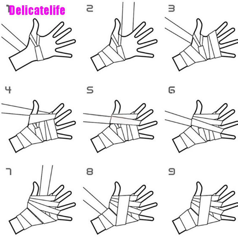 Đai quấn cổ tay bằng cotton dùng tập boxing chuyên dụng