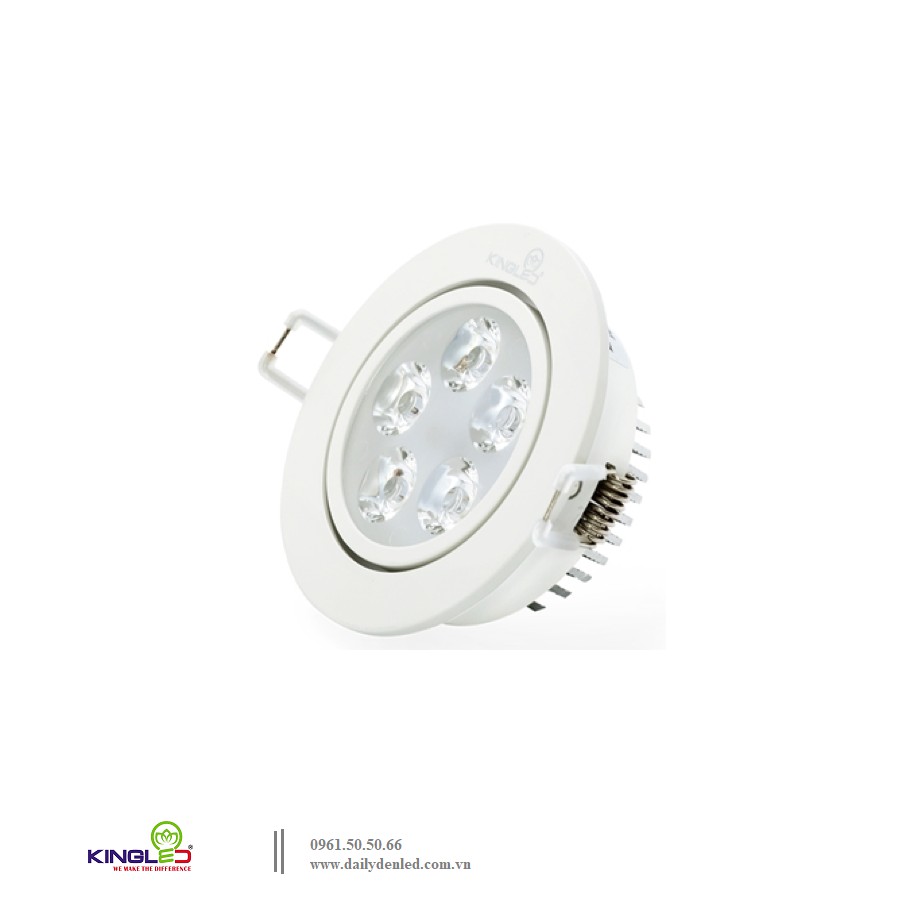 Đèn led âm trần rọi 5W – KingLED