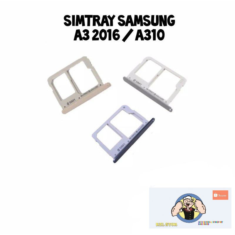 Simlock Giá Đỡ Simtray / Khe Cắm Thẻ / Card / Card Cho Samsung Galaxy A3 2016 / A310 Ori.