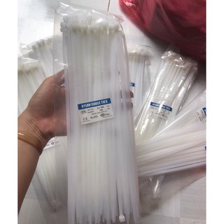 Dây rút nhựa trắng 8 x 300mm