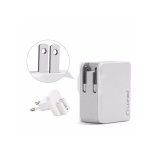 Bộ sạc du lịch 2 cổng 2.4a ldnio a2203 kèm cáp iphone/samsung/type c
