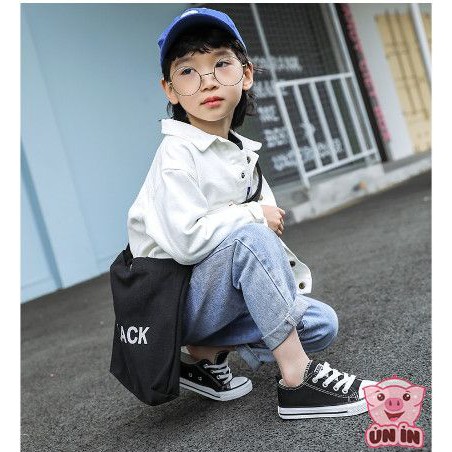 Giày thể thao cho bé - Giày cổ thấp OPOEE có dây buộc phong cách Hàn Quốc đáng yêu đế cao su mềm cho bé FL15