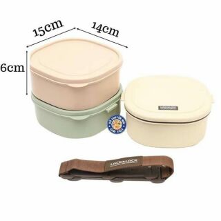 Cặp lồng cơm ba tầng lock *lock 150k