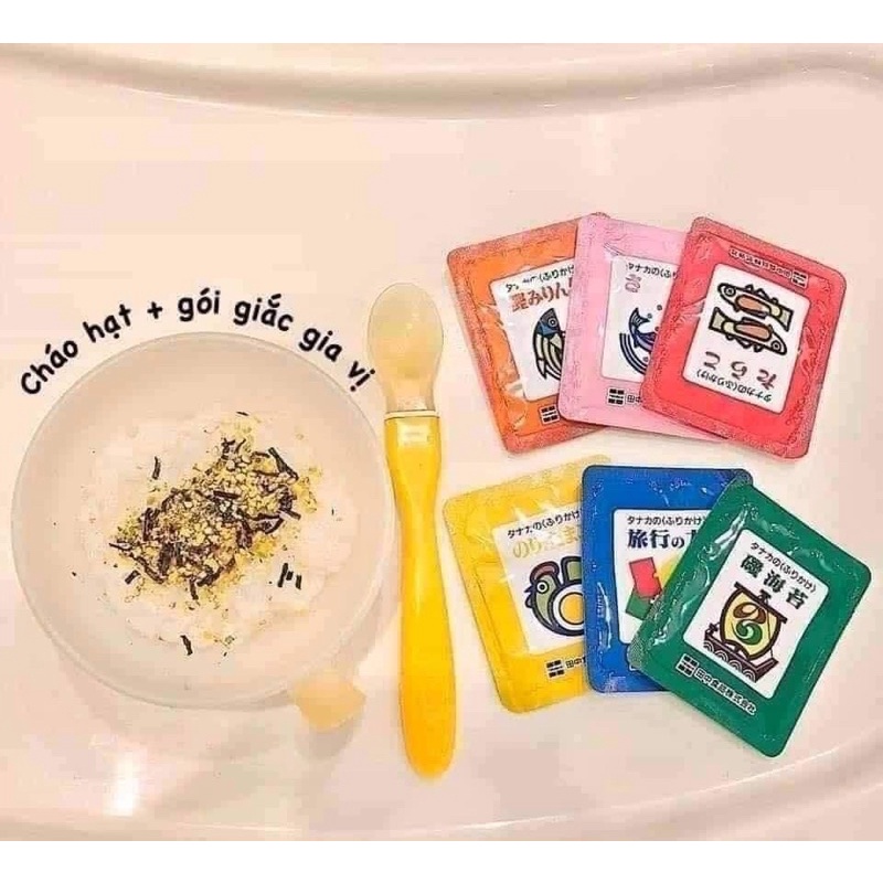 GIA VỊ RẮC CƠM TAKANA NHẬT 6 VỊ 30 GÓI 75GR CHO BÉ TRÊN 1 TUỔI