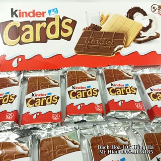 [T4/2023] Socola Kinder Cards 5 thanh 128g