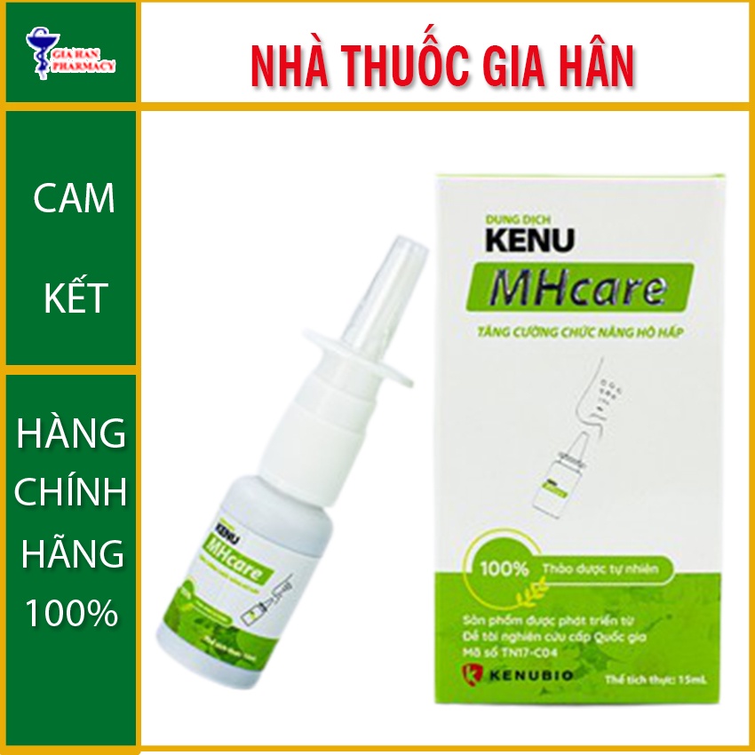 Dung Dịch KENU MHcare Chai 15ml hỗ trợ viêm xoang, viêm mũi &amp; viêm amidan - Gia Hân