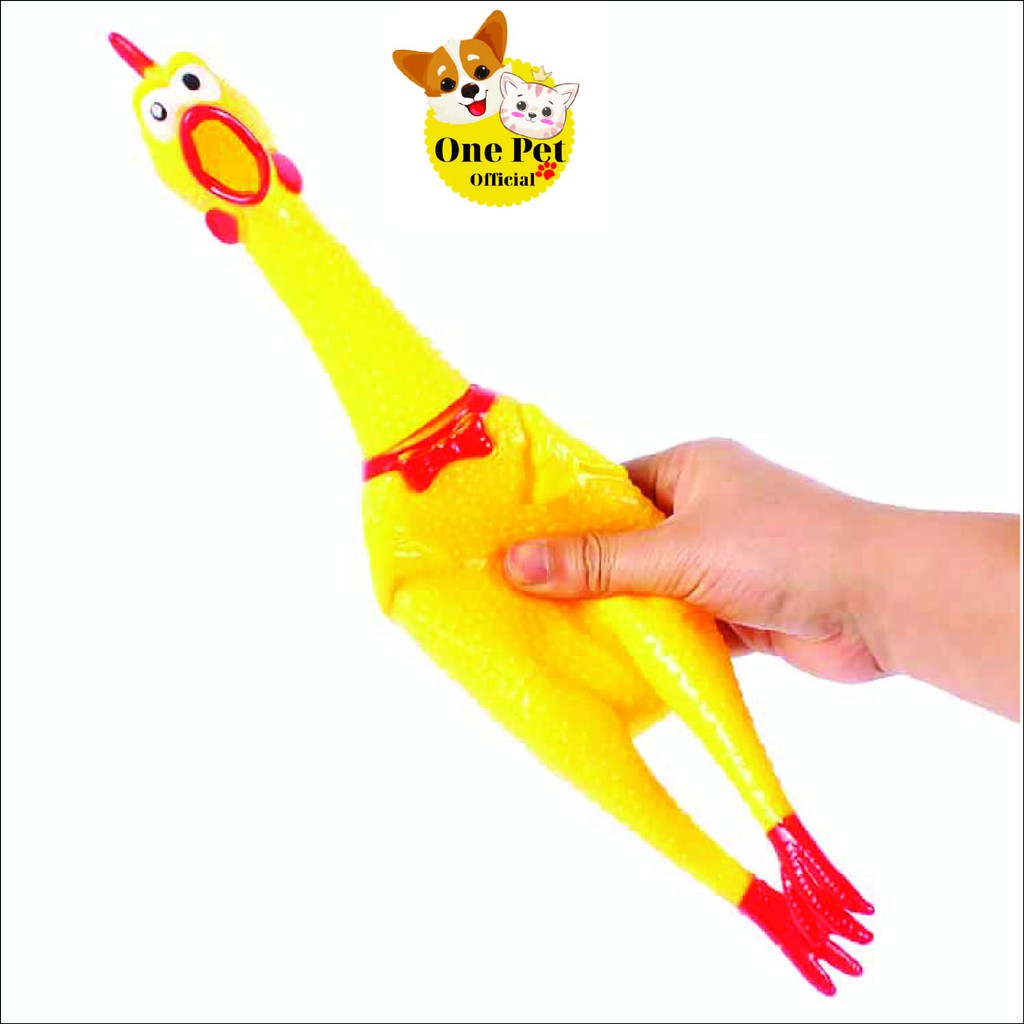[Mã PET50K giảm Giảm 10% - Tối đa 50K đơn từ 250K] Đồ chơi con Gà la hét, đồ chơi cho Chó Mèo - One Pet Shop