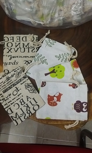 Combo 20 vỏ bao túi vải kích thước 9x12cm dùng làm túi thơm, đựng hạt đá và trang sức