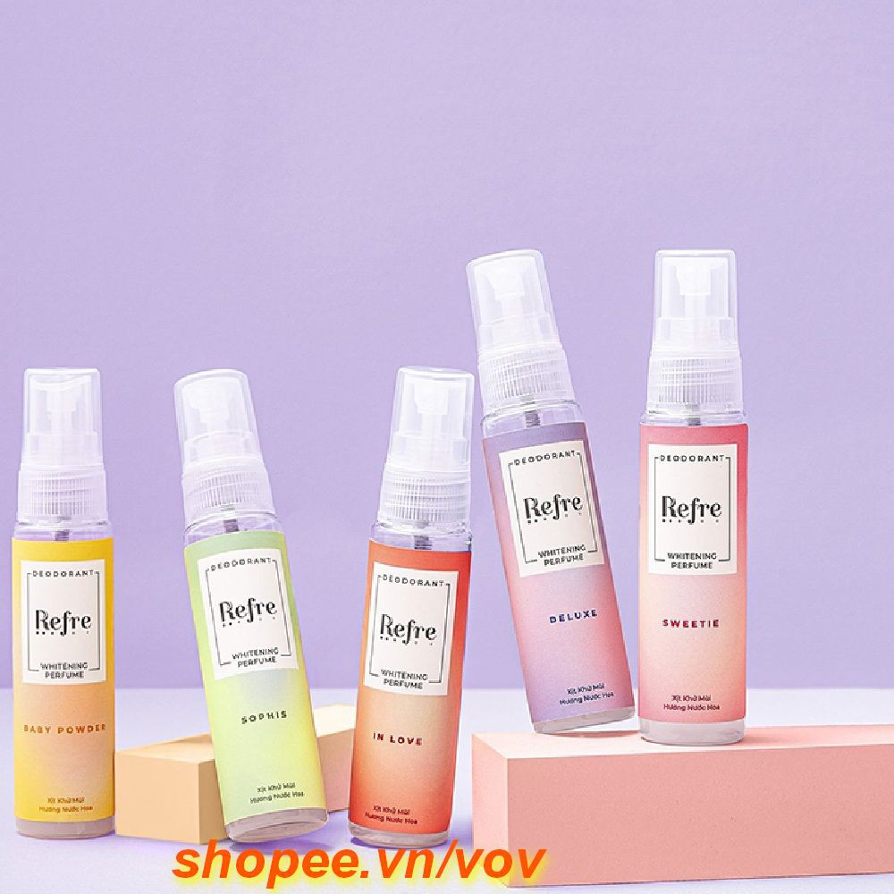 Xịt Khử Mùi Refre 30Ml Hương Phấn Thơm Dưỡng Sáng Da, Vov Cung Cấp & Bảo Trợ.