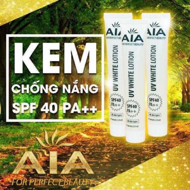 Mỹ phẩm AIA - Kem chống nắng hàng ngày SPF40 PA++ (60g)