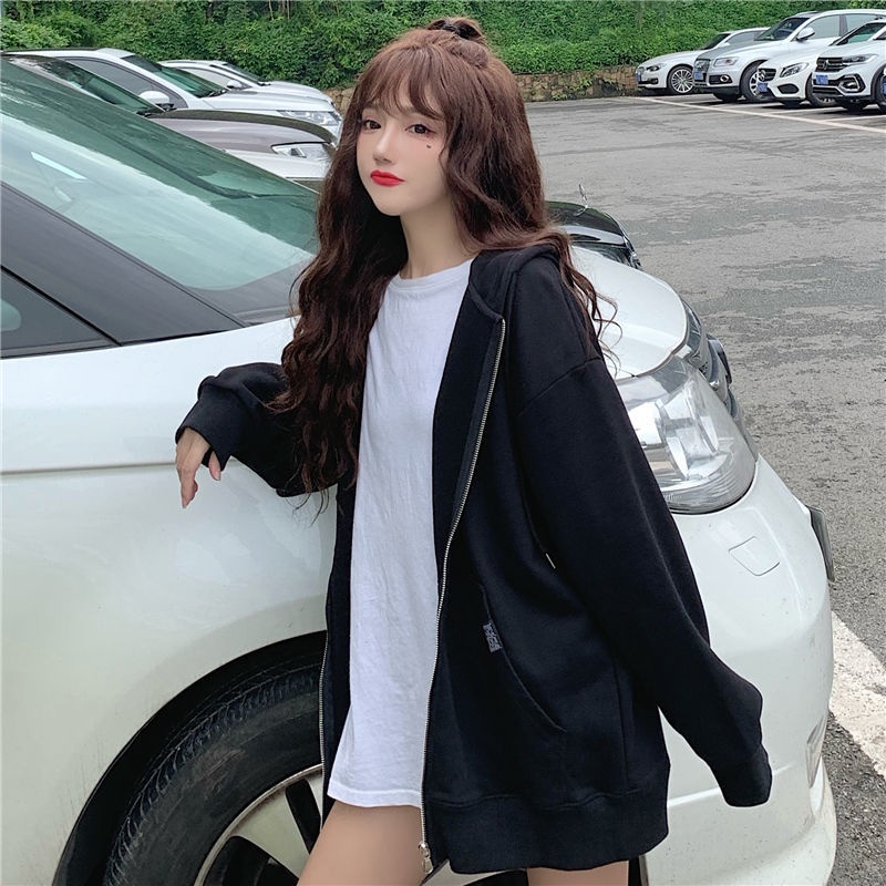 Áo Hoodie Thể Thao Dáng Rộng Thiết Kế Mới Thời Trang Theo Phong Cách Hàn Quốc Dành Cho Nữ