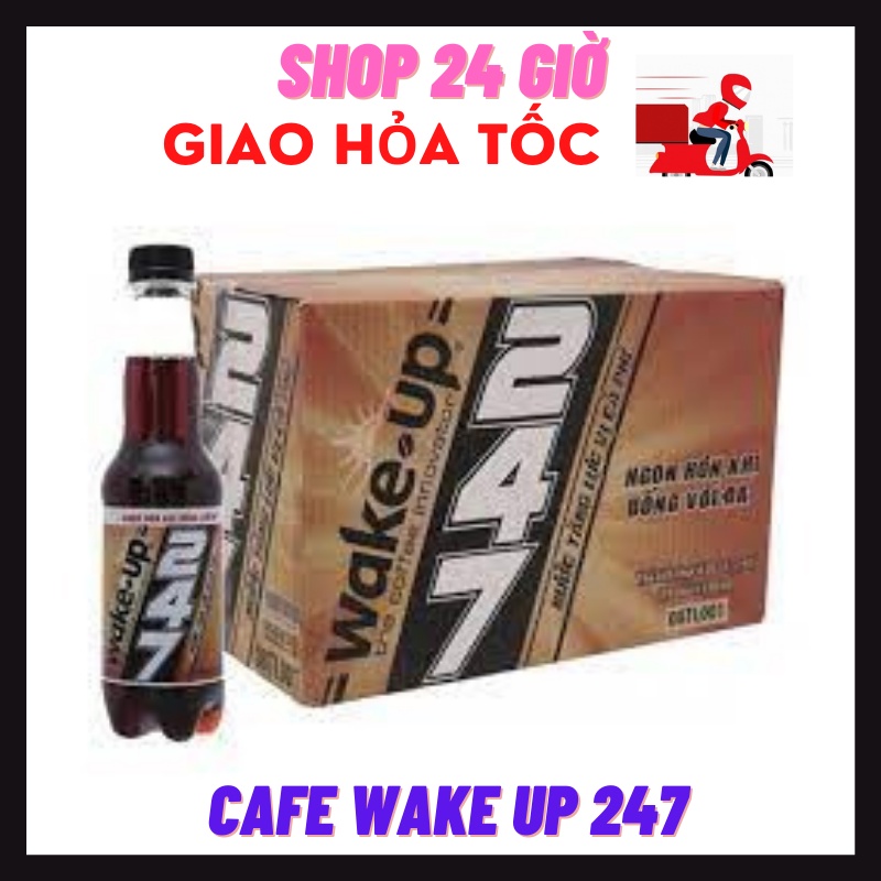 Tăng Lực Cafe Wake-Up 247 Thùng 24 Chai