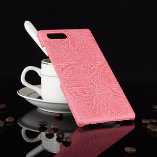 For BlackBerry Key 2 Case Luxury Vintage Crocodile Pattern PU Leather