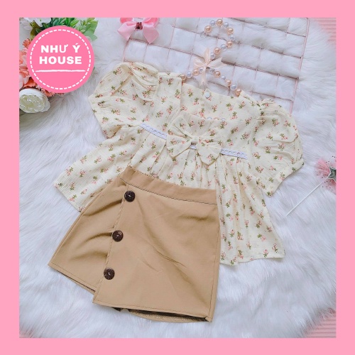 quần áo bé gái đi học, đi chơi🥕 𝐬𝐞́𝐭  𝐚́𝐨 𝐤𝐞̀𝐦 𝐪𝐮𝐚̂̀𝐧 𝐠𝐢𝐚̉ 𝐯𝐚́𝐲như ý house's- thời trang thiết kế cho bé