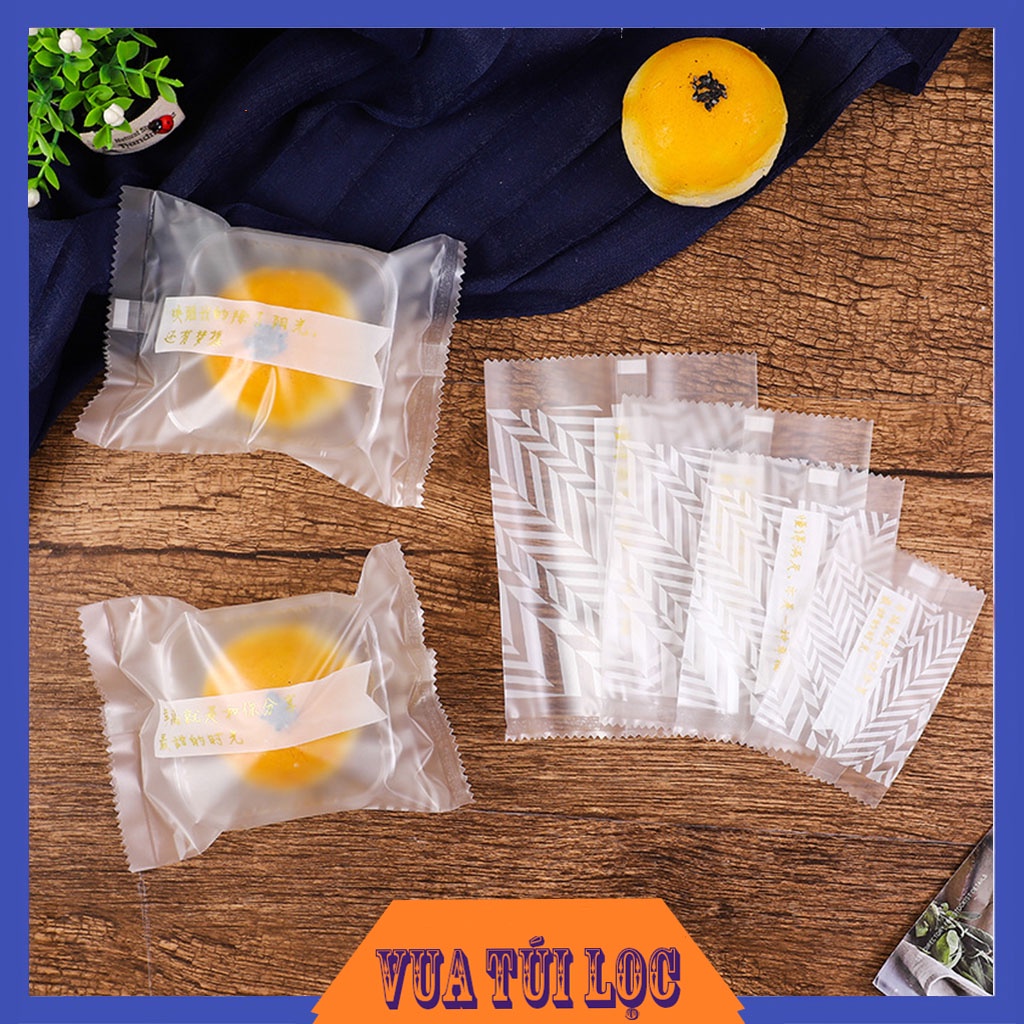 Túi đựng trà , bánh kẹo hoạ tiết chiếc lá, túi đựng bánh kẹo, BB26- VUA BAO BI