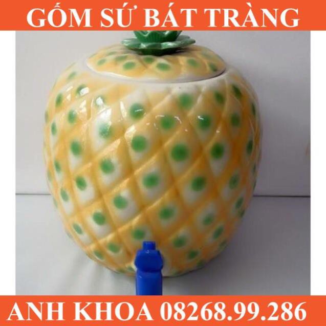 Bình sứ đựng nước Bát Tràng - Gốm sứ Bát Tràng Anh Khoa