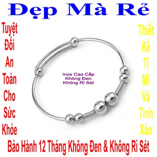 Kiềng tay trơn của nữ cách điệu bi  - Tự điều chỉnh được theo cổ tay - Cam kết 1 đổi 1 nếu đen và gỉ sét