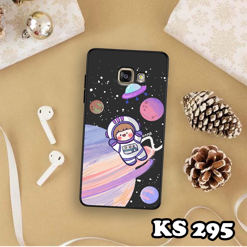 Ốp lưng Samsung A7 2017 - Samsung A5 2017 - Samsung A3 2017 - Ốp in hình Ngân hà &amp; Roro Jumb - Lưng nhám viền TPU