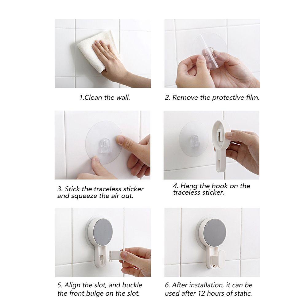 LONTIME Móc Treo Khăn Gắn Tường Tự Dính Không Để Lại Dấu Vết