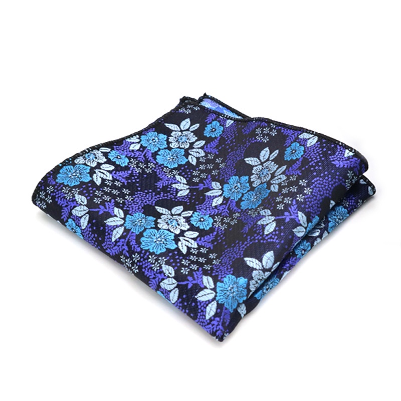 Khăn Tay Bỏ Túi Họa Tiết Hoa Cho Nam, Kích Thước 22 * 22CM