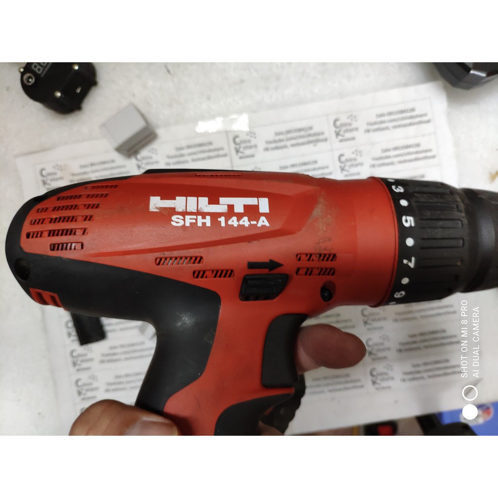 Đế chuyển pin máy khoan, vit Hilti 14.4V sang dùng hộp pin cài Makita