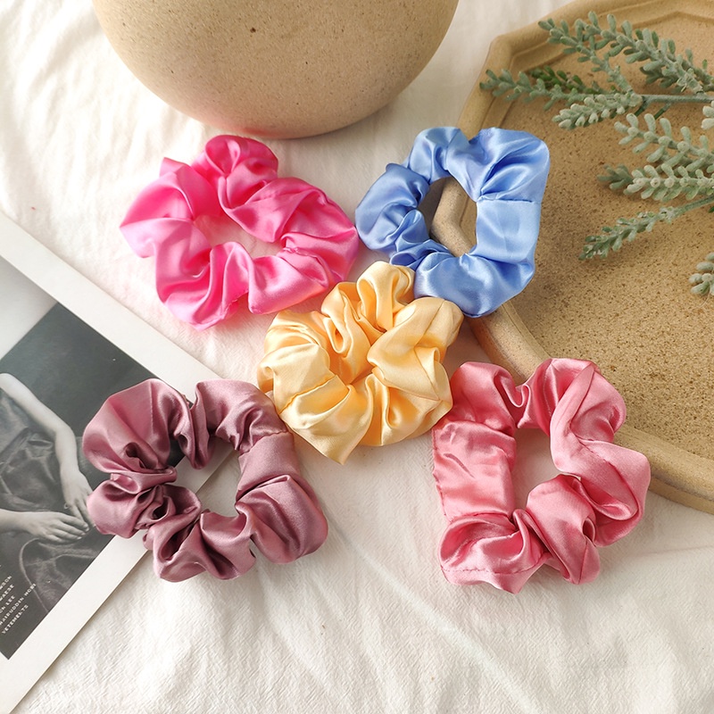 Dây buộc tóc vải scrunchies cột tóc nhiều màu sắc thời trang Hàn Quốc cho bạn gái LK234