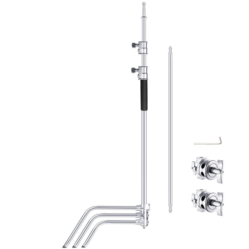 Chân đèn Jinbei CK1 C-Stand INOX Có Tay Boom 2 khớp nối