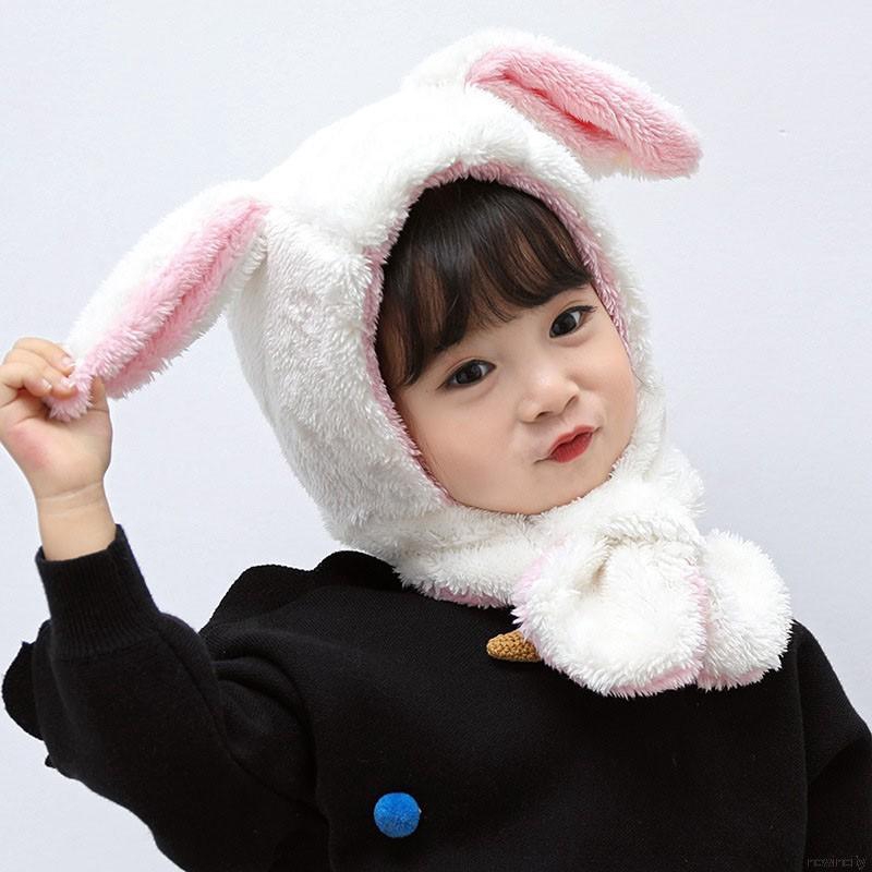 Mũ trùm đầu dệt kim thời trang cho bé dễ thương