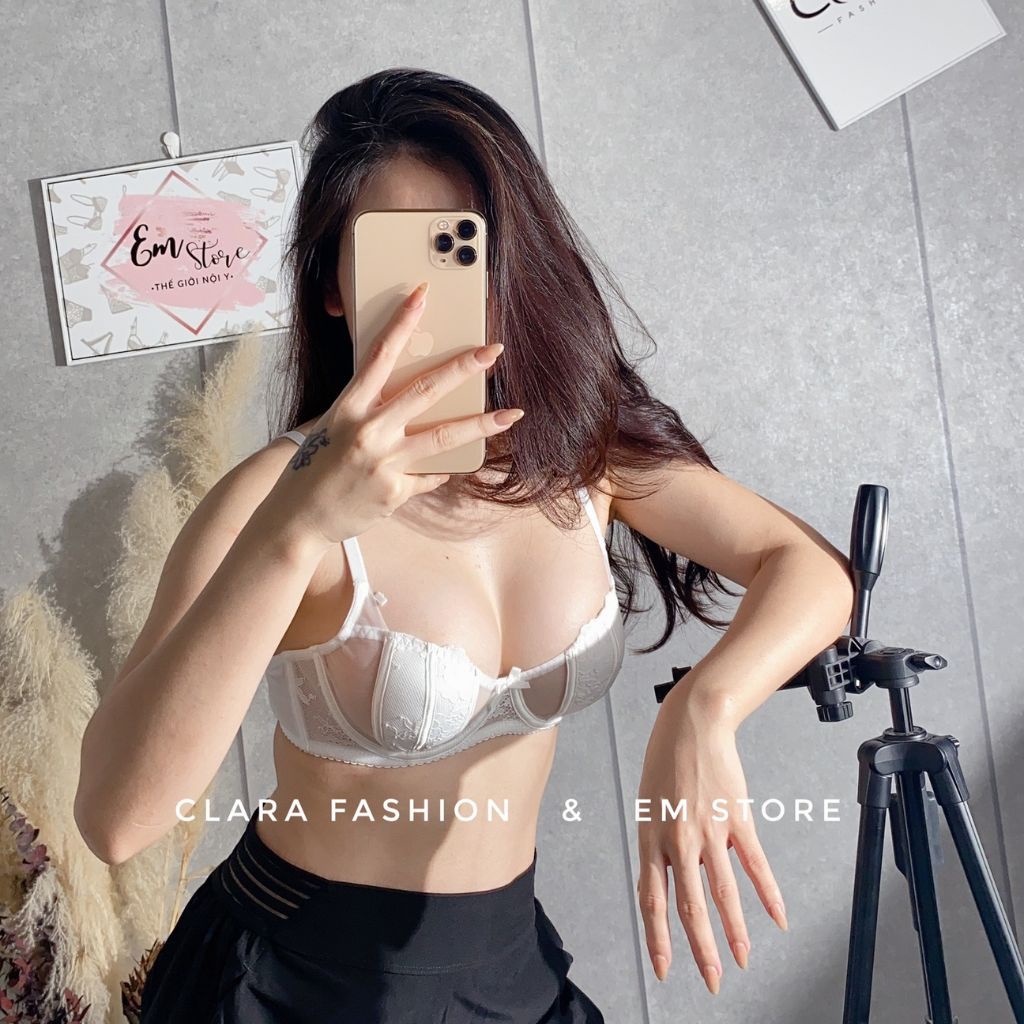 Set Đồ Lót Nữ Sexy Mút Mỏng Có Gọng, Bộ Đồ Lót Phối Ren Hàng Cao Cấp S16