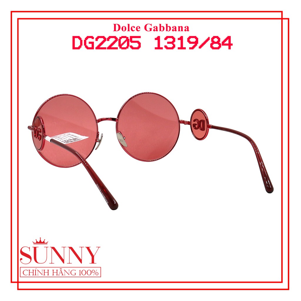 Kính mát chính hãng Dolce Gabbana DG2205 màu sắc thời trang, thiết kế dễ đeo bảo vệ mắt