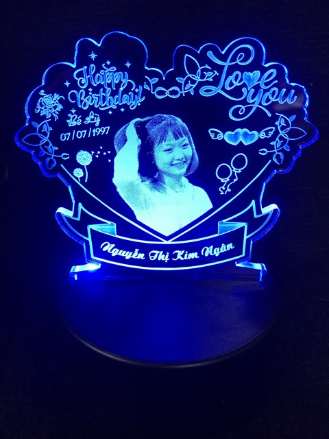 Đèn LED 3D tiết kiệm năng lượng trang trí không gian, quà tặng