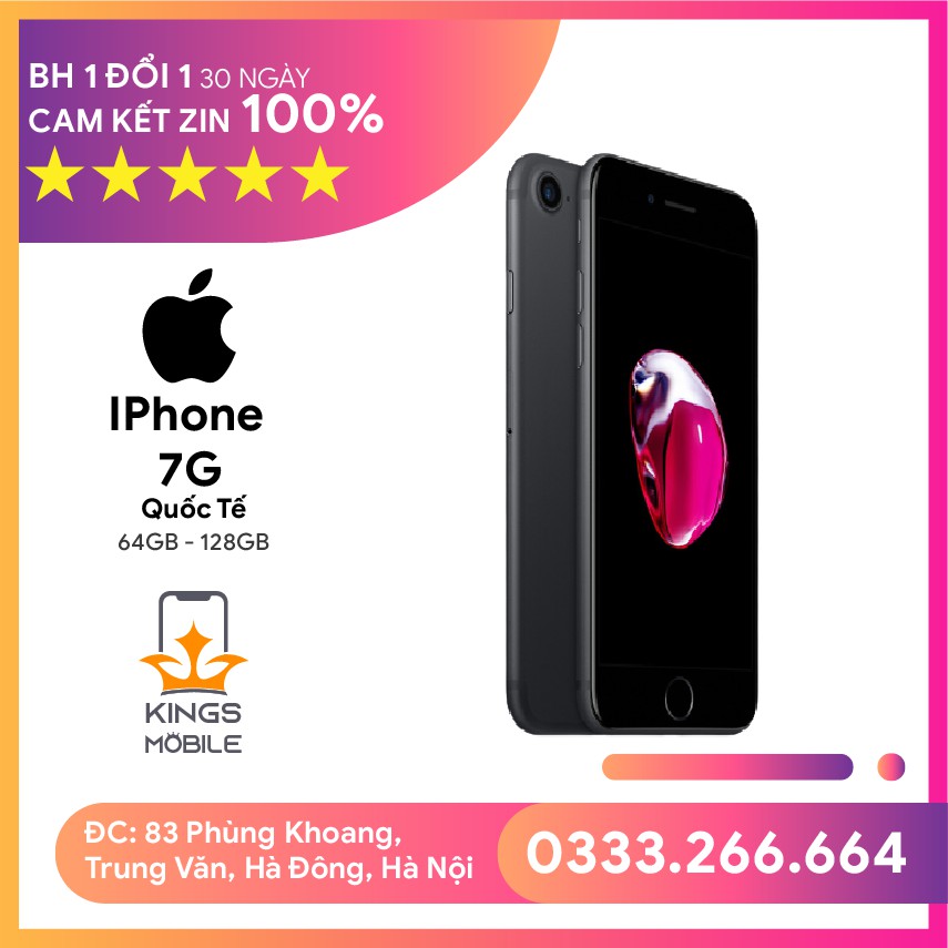 [HOT] Điện thoại iphone 7 Quốc Tế Chính Hãng Bảo Hành 1 Đổi 1 30 Ngày Giá Sốc