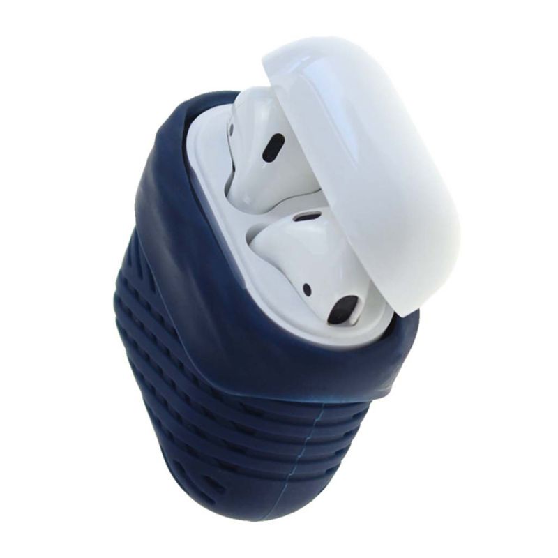Vỏ Bảo Vệ Hộp Sạc Tai Nghe Bluetooth Không Dây Bằng Silicon bonj Có Móc Khóa Cho 1 2