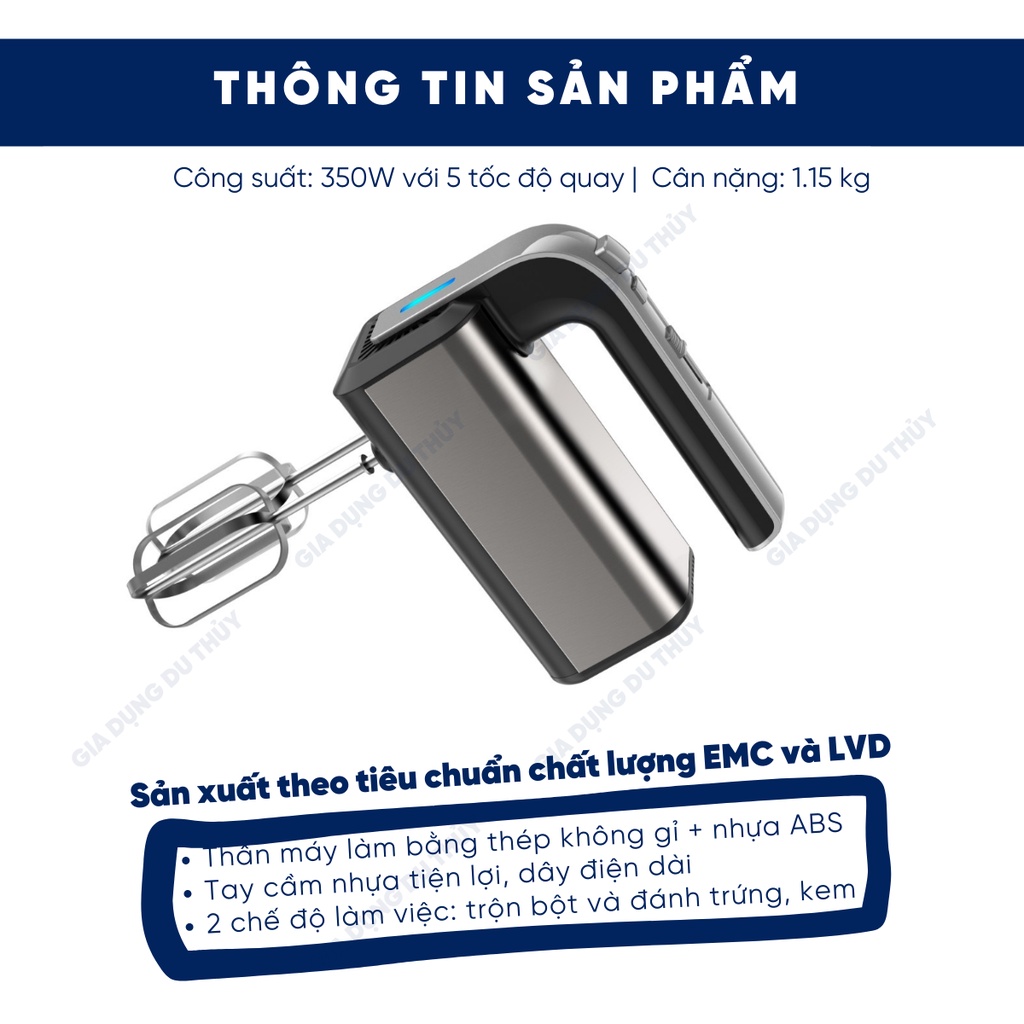 Máy đánh trứng Goldsun GHM4640 5 tốc độ hoạt động của tổng kho gia dụng du thủy