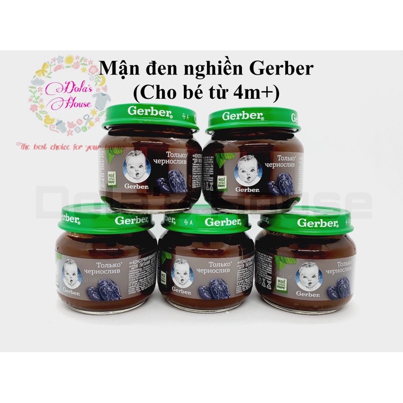 MẬN ĐEN NGHIỀN GERBER CHO BÉ 4M