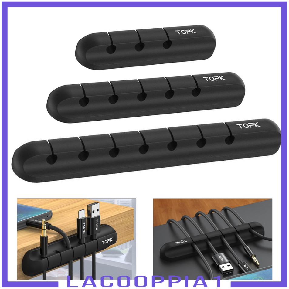 Kẹp silicon giữ dây cáp gọn gàng | BigBuy360 - bigbuy360.vn